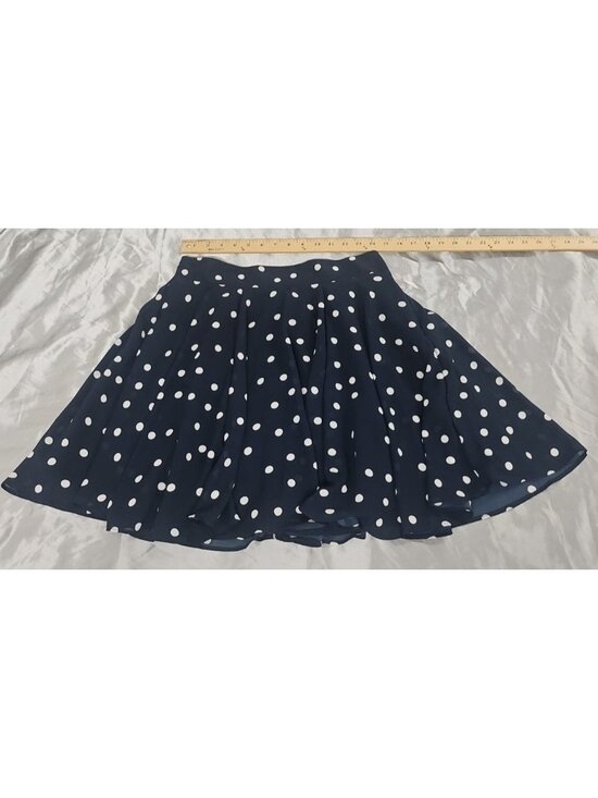 Maison Jules Dresses & Skirts - Maison Jules Polka Dot Skirt Large Navy White Retro Midi Parisian Flowy Skater